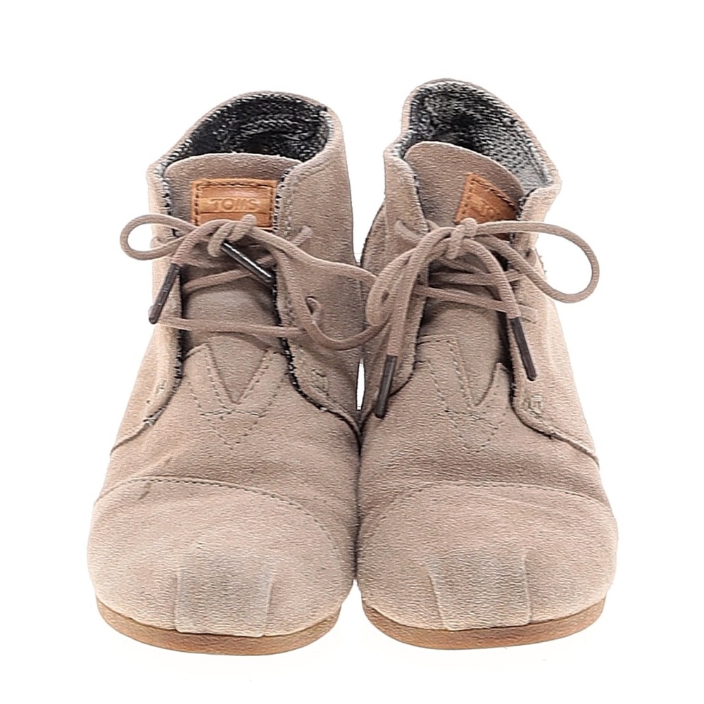 TOMS Tan Suede Booties
